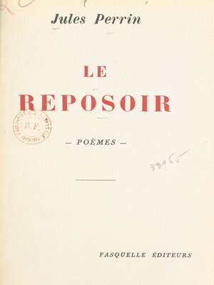 cover image of Le reposoir